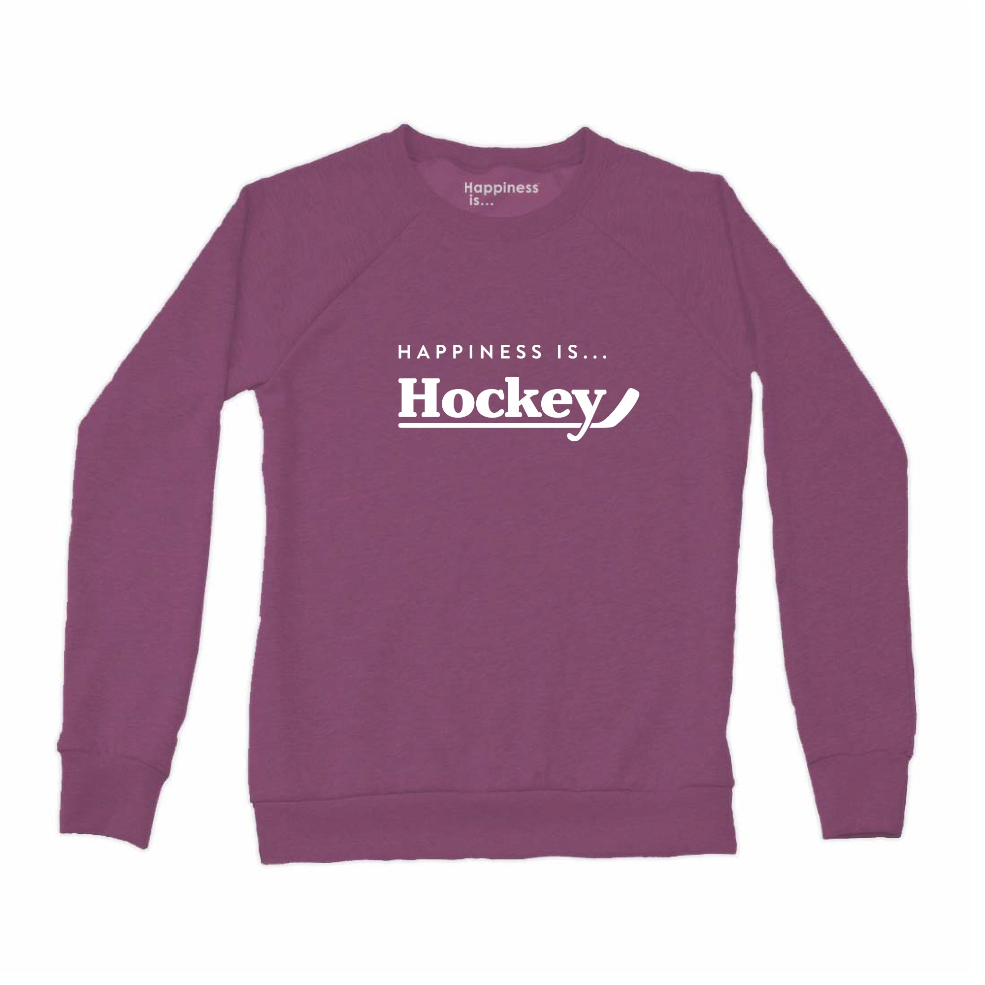 Women's Hockey Crew Sweatshirt, Plum